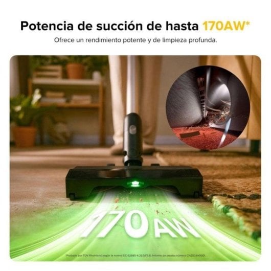 Aspirador sem Fio Roborock H60 Pro 170AW 80min Antiemaranhamento Filtro 5 Etapas