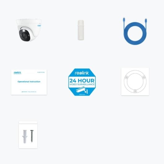 Caméra IP Reolink P334 8MP 4K Vision Nocturne Intérieur Extérieur 105° Audio Bidirectionnel IA