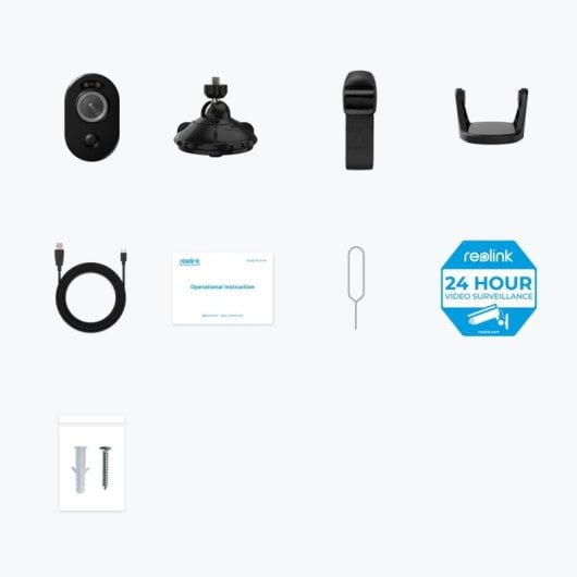 Caméra IP Reolink Argus Series B330-B 5MP Vision Nocturne Intérieur/Extérieur 125° IA WiFi Audio Bidirectionnel