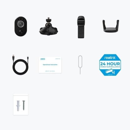 Überwachungskamera Reolink Argus Series B330-B 5MP Nachtsicht Innen und Außen KI Sprachsteuerung Zwei-Wege-Audio