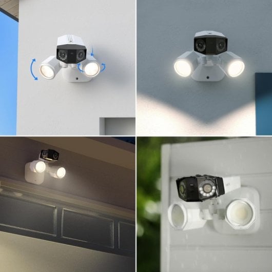 Caméra IP Reolink Floodlight F750P 8MP Vision Nocturne Extérieur 180° Détection IA Audio Bidirectionnel