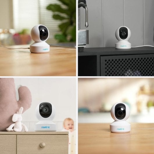 Caméra IP Reolink E340 5MP Vision Nocturne Intérieur Extérieur 360º Suivi Intelligent WiFi Audio Bidirectionnel