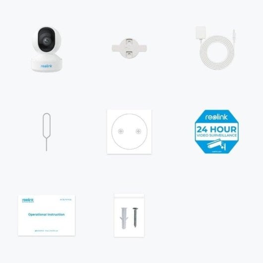 Caméra de surveillance Reolink E340 2.5K Vision Nocturne Intérieur et Extérieur Audio Bidirectionnel Contrôle Vocal