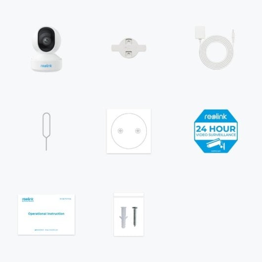 Caméra IP Reolink E340 5MP Vision Nocturne Intérieur Extérieur 360º Suivi Intelligent WiFi Audio Bidirectionnel