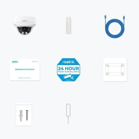 Überwachungskamera Reolink P437 4K Nachtsicht Innen und Außen KI Sprachsteuerung Zwei-Wege-Audio