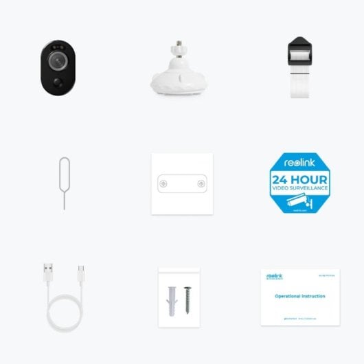 Caméra IP Reolink Argus Series B350 4K Vision Nocturne Intérieur Extérieur 125° IA WiFi Audio Bidirectionnel