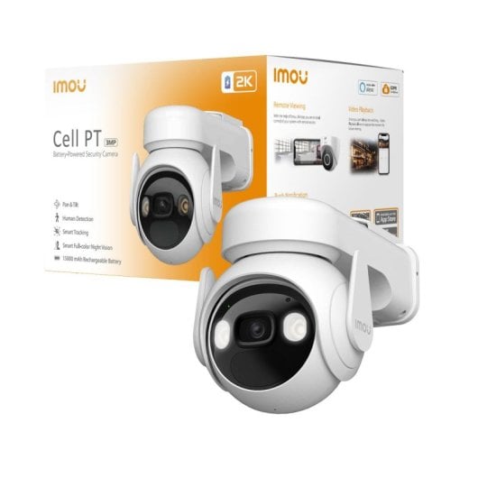 Câmara IP Imou Cell PT 3MP Wi-Fi com Auto-seguimento, Alexa e Visão Noturna