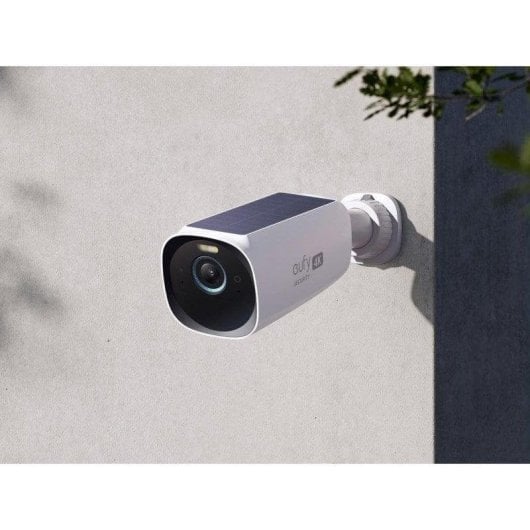 Caméra de surveillance Eufy S330 eufyCam 3 4K Vision Nocturne Extérieure Détection IA Alarme Panneau Solaire Contrôle Vocal Audio Bidirectionnel