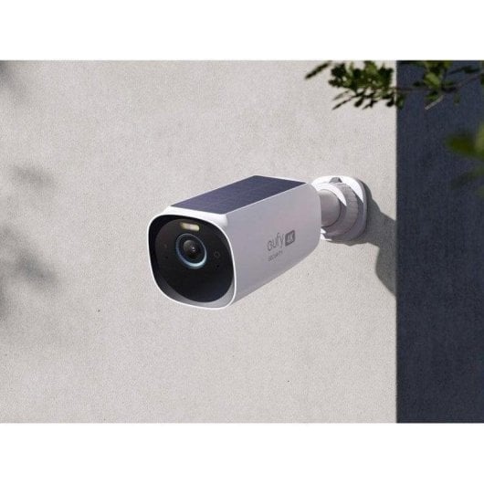 Caméra de surveillance Eufy S330 eufyCam 3 4K Vision Nocturne Extérieure Détection IA Alarme Panneau Solaire Contrôle Vocal Audio Bidirectionnel