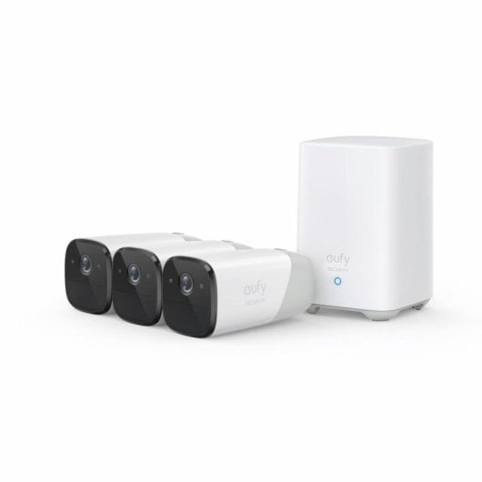 Câmara IP Eufy eufyCam 2 Pro Kit 3 câmaras 2K visão noturna Alexa Google