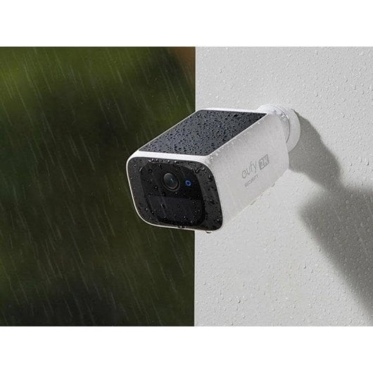 Caméra de surveillance Eufy SoloCam S220 2K Vision Nocturne Intérieur et Extérieur Détection IA Alarme Panneau Solaire