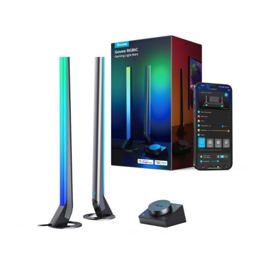 Smart-Beleuchtungsset Govee H6047 Wi-Fi Bluetooth 16 Mio Farben Schwarz Tisch Wand