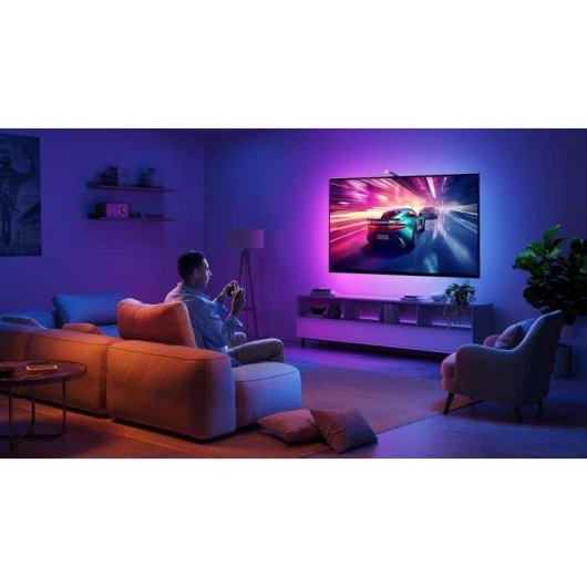 Luz de pared inteligente Govee H6099 Wi-Fi Bluetooth Negro RGB Multi 2,4 GHz 5 m para TVs de 75-85"