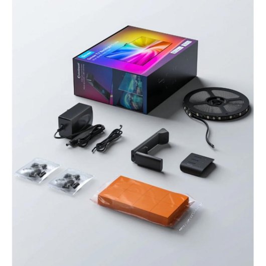 Luz de pared inteligente Govee H6099 Wi-Fi Bluetooth Negro RGB Multi 2,4 GHz 5 m para TVs de 75-85"
