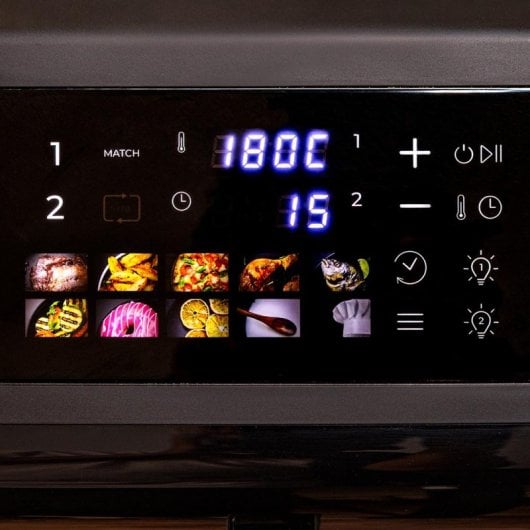 Freidora de aire Cecotec Cecofry DuoLevel 12000 Window 12L 2900W con doble cubeta y ventana