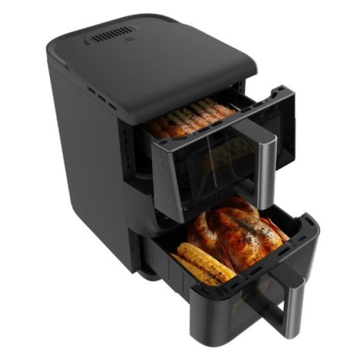 Friteuse à air Cecotec Cecofry DuoLevel 12000 Window 12L 2900W avec fenêtres, racks et 10 programmes