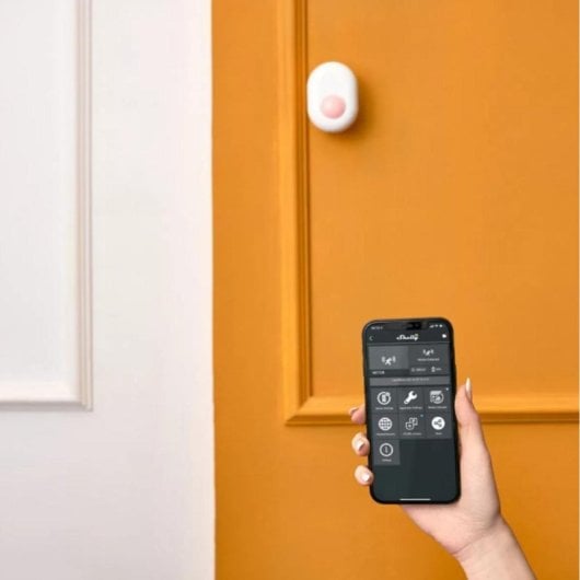 Sensor de Movimento Shelly Motion Wireless Bateria 6500 mAh 50 m Branco