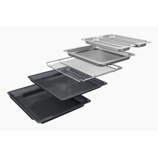 Horno électrique Bosch Serie 8 HSG7364B1 71 L Noir vapeur Wi-Fi autonettoyant