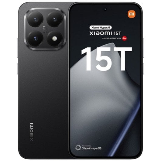 Xiaomi 15T, 12 GB RAM, 512 GB Speicher, 6,83" AMOLED-Display, 5G, Dual-SIM, Leica 50-MP-Kamera, Schwarz, Europäische Importversion