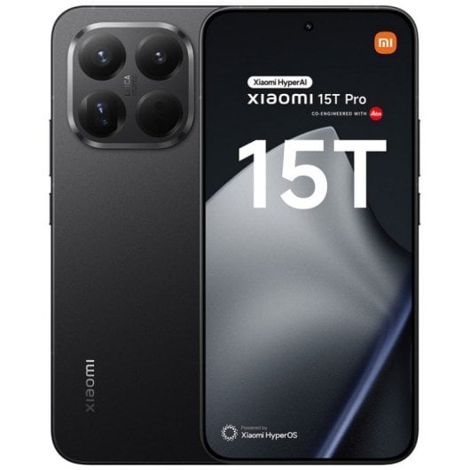 Xiaomi 15T Pro, 12 GB RAM, 512 GB Speicher, 6,83" AMOLED-Display, 5G, Dual-SIM, Leica 50-MP-Kamera, Schwarz, Europäische Importversion