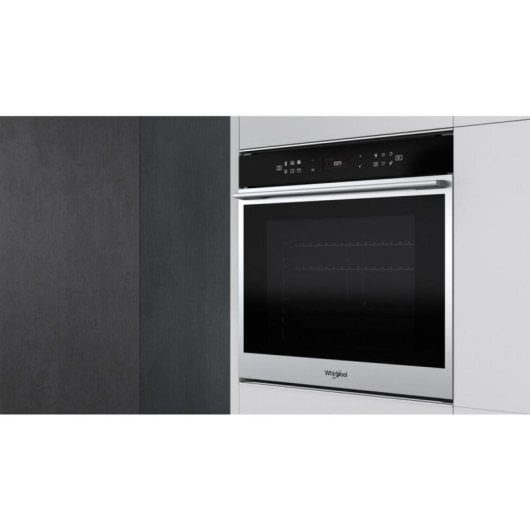 Horno eléctrico Whirlpool W7 OS4 4S1 H 73 litros Inox pirolítico con vapor y grill