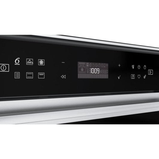 Horno eléctrico Whirlpool W7 OS4 4S1 H 73 litros Inox pirolítico con vapor y grill