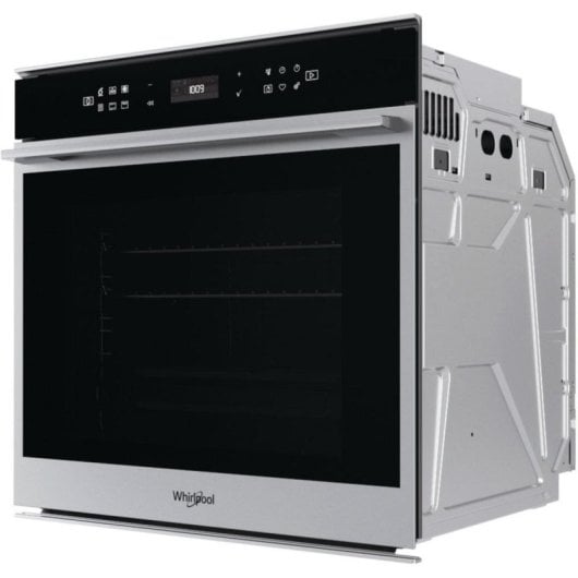 Horno eléctrico Whirlpool W7 OS4 4S1 H 73 litros Inox pirolítico con vapor y grill