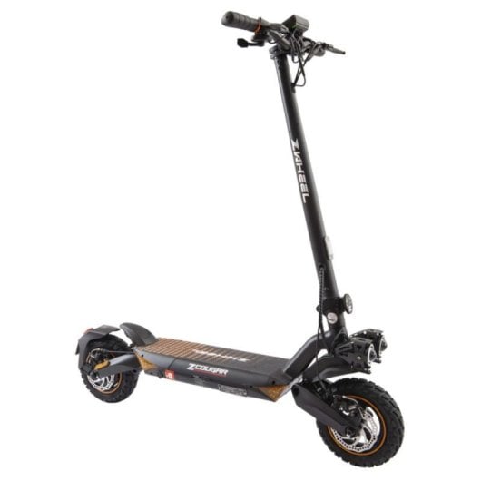 Patinete eléctrico ZWheel 25 km/h 35 km de autonomía 1600 W con suspensión Duo Shock, frenos de disco y bluetooth