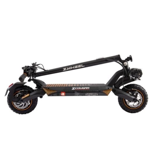 Patinete eléctrico ZWheel 25 km/h 35 km de autonomía 1600 W con suspensión Duo Shock, frenos de disco y bluetooth