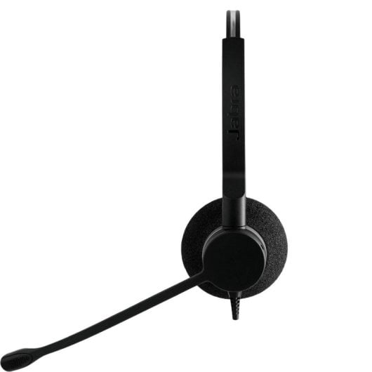Auriculares Jabra Biz 2300 con cable QD Dúo para oficina y call center con cancelación de ruido, negro y plata