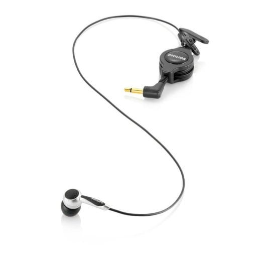 Auricolari Philips LFH9162/00 con cavo jack, in-ear, microfono alta sensibilità, nero e argento