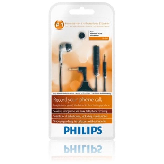 Auricolari Philips LFH9162/00 con cavo jack, in-ear, microfono alta sensibilità, nero e argento