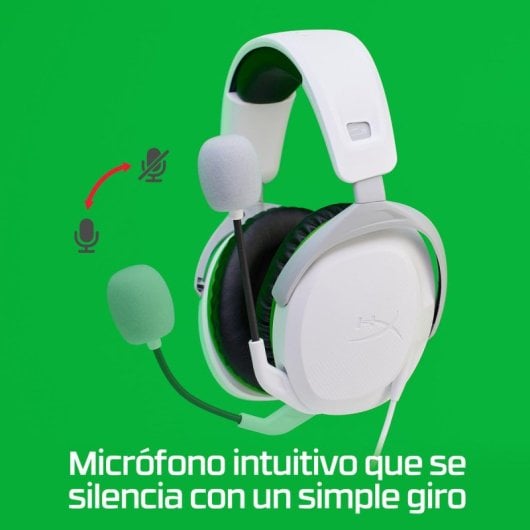 Auriculares HyperX CloudX Stinger 2 con cable Xbox Jack 3,5 mm Micrófono Cancelación de Ruido Blancos
