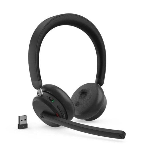 Auricolari Lenovo 6550 wireless Bluetooth con Cancellazione Rumore per ufficio e chiamate neri