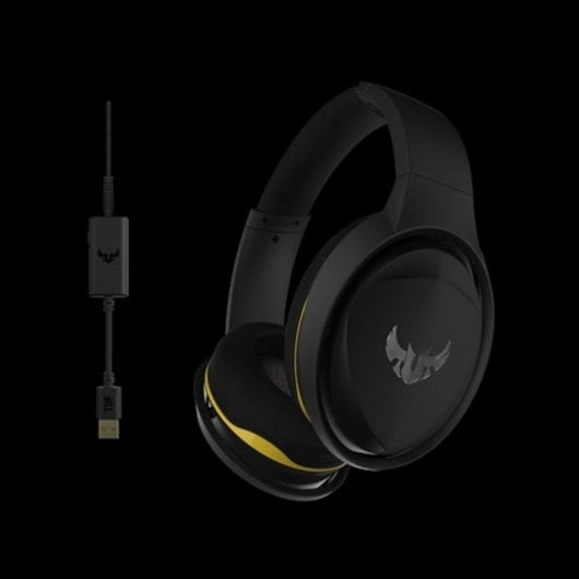 Auriculares ASUS TUF Gaming H5 con cable Jack 3,5 mm y USB, Gaming, Micrófono extraíble, negros