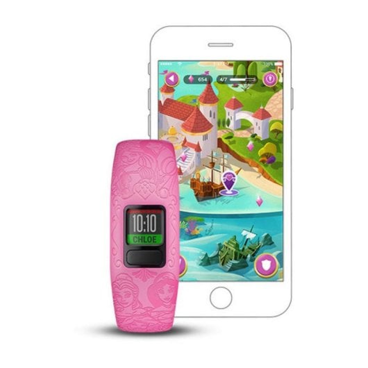 Bracelet d'activité Garmin Vivofit Jr.2 Bluetooth MIP Rose 365 jours Etanche suivi du sommeil et podomètre