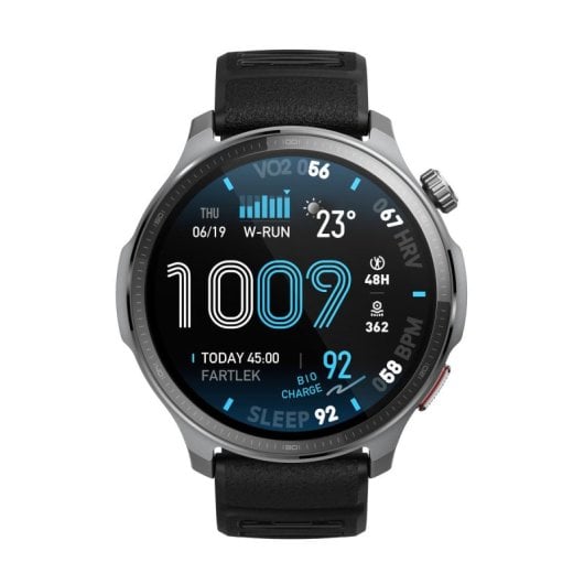 Amazfit Balance 2 XT Bluetooth GPS 47mm AMOLED Preto Resistente à Água 5ATM Monitor Cardíaco Sono Stress