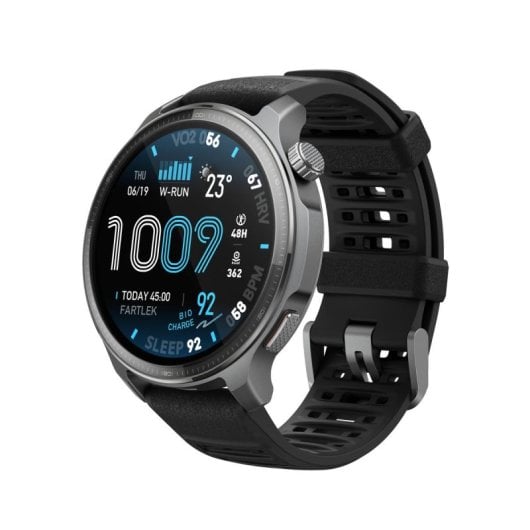 Amazfit Balance 2 XT Bluetooth GPS 47mm AMOLED Preto Resistente à Água 5ATM Monitor Cardíaco Sono Stress