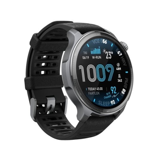 Amazfit Balance 2 XT Bluetooth GPS 47mm AMOLED Preto Resistente à Água 5ATM Monitor Cardíaco Sono Stress