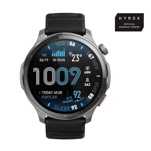 Amazfit Balance 2 XT GPS Bluetooth 47,4mm AMOLED Preto Resistente Água 5ATM Pulsómetro Sono