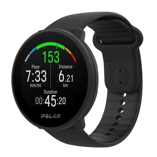 Polar Unite Bluetooth 43 mm IPS Negro Pulsera Silicona S/L Monitor Cardíaco Resistente Agua 30 m