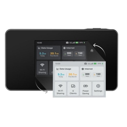 Router TP-Link M8550 5G WiFi 6 200 Mbit/s Portable Ecran Batterie 4680 mAh