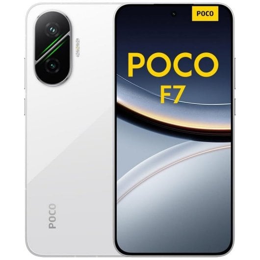 POCO F7 5G 12GB 512GB 6.83" AMOLED Snapdragon 8s Gen 4 6500mAh 90W Blanco Versión Importada Europea