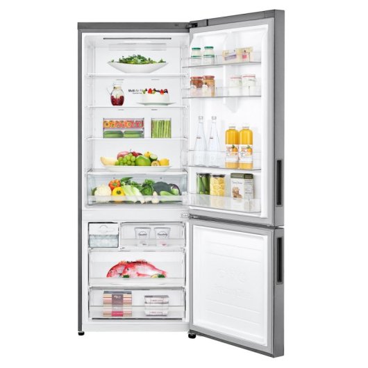 Kühlschrank Combi LG GBB566PZHMN Total No Frost 185 cm 462 L E Platin WiFi