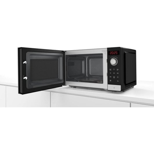 Microondas Bosch Serie 2 FFL023MS2F 20 Litros 800W LED Acero inoxidable Automático