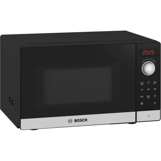 Microondas Bosch Serie 2 FFL023MS2F 20 Litros 800W LED Acero inoxidable Automático