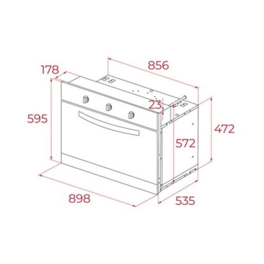 Microondas Teka HLF 9400 BK 77 Litros 3551W com Grill Auto-limpeza Display Tátil