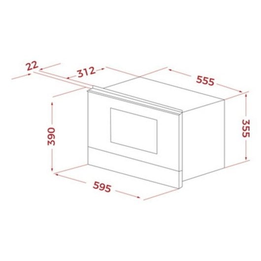 Microondas Teka NEO MS 6220 BIS L FBK 22 Litros 2700W con Grill Integrado Pantalla Digital