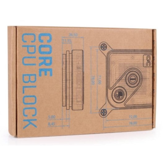 Refrigerazione Liquida Alphacool Core 1 LT Aurora Compatibile Intel AMD Acrilico Nero Trasparente