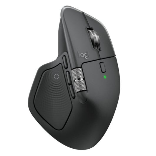 Logitech MX Master 4 Rato Ergonómico Sem Fios RF + Bluetooth 8000 DPI com 8 Botões Grafite